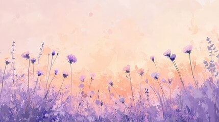 Poster - A light pastel gradient background transitioning from soft peach to lavender, maintaining a fresh, airy feel with a minimalist vibe