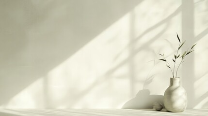 Poster - a light, solid background in off-white, with faint geometric patterns repeating at a low opacity, ma