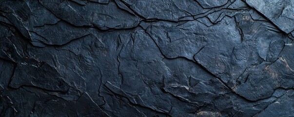 Poster - Dark Slate Stone Texture for Background or Overlay in Design Projects and Creative Works