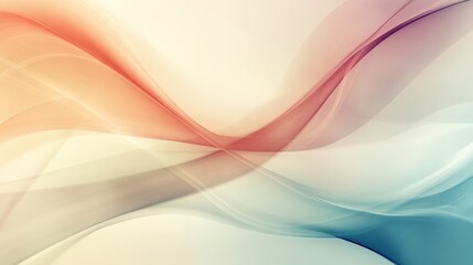 Poster - a minimalist abstract design featuring soft pastel colors, with gentle curves and blended hues, prov