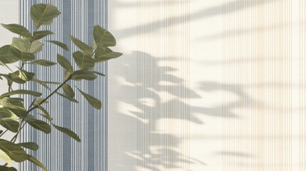 Poster - a minimalist pattern with thin horizontal and vertical stripes in soft pastel tones, providing a cal