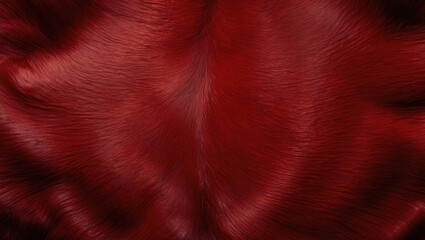 Fototapete - Red textured fur background with delicate hair patterns suitable for various design applications and textiles Copy Space