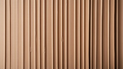 Aufkleber - Cardboard texture with vertical grooves in neutral beige tones suitable for various graphic design applications Copy Space