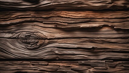 Aufkleber - Textured weathered wooden planks background with natural grain patterns suitable for overlaying text Copy Space