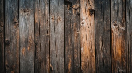 Aufkleber - Weathered wooden texture background with natural grain patterns and knots suitable for use as a backdrop Copy Space