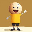 © Soufiane Hamouch - Happy Stick Figure Waving – Fun Cartoon Vector Illustration