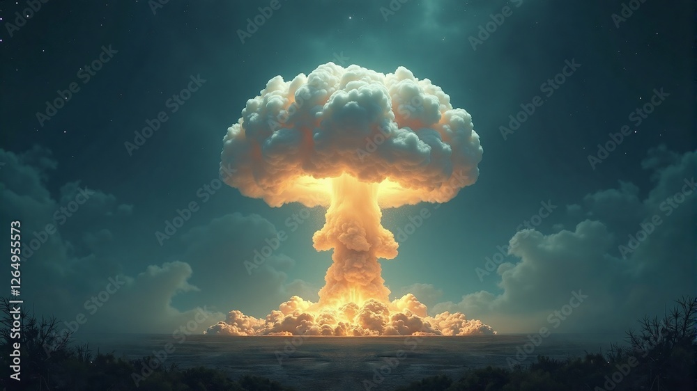 Nuclear Explosion Stock Photo | Adobe Stock