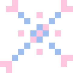 Wall Mural - pixel star sparkle cute retro 8 bit sparkle set. shiny pink game pixel art effect set. firework burs