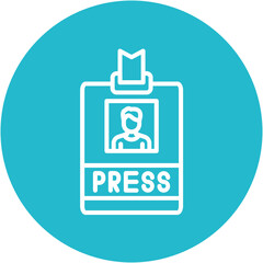 Sticker - Press Pass Icon