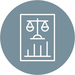 Wall Mural - Legal Analysis Icon