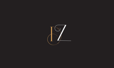 Wall Mural - DZ , ZD , D , Z Abstract Letters Logo Monogram