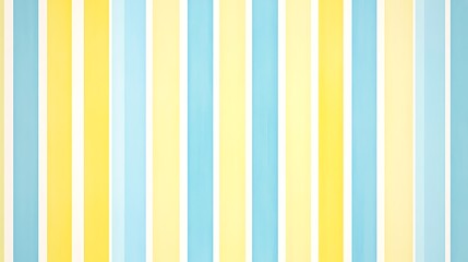 Poster - Seamless pattern with yellow and blue pastel stripes, soft colors, cute baby nursery wallpaper design,