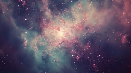 Wall Mural - triangulum galaxy, its delicate arms filled with clusters of newborn stars and vast regions of inter
