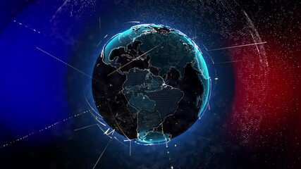 Wall Mural - Globe Animation 