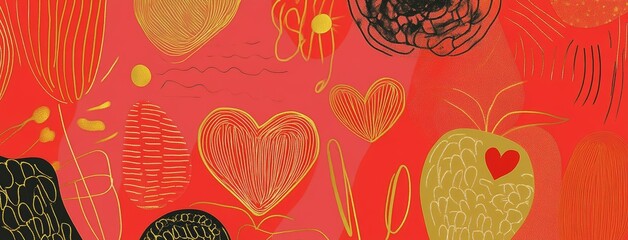 Poster - The background for Valentine's day can be used for a love message, social media post, or web banner