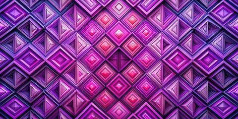 Poster - Mesmerizing Geometric Tessellation: Vibrant Purple and Pink Square Design