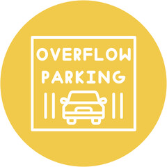 Poster - Overflow Parking Icon