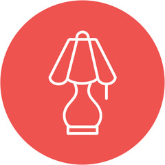 Canvas Print - Lamp Icon