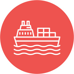 Poster - Cargo Ship Icon