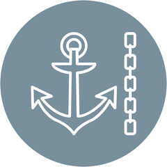 Poster - Ship Anchor Chain Icon