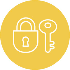 Poster - Lock and Key Icon