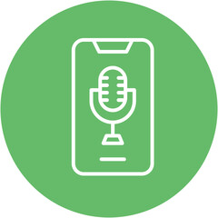 Sticker - Voice Activated Device Icon