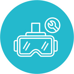 Wall Mural - VR Headset Repair Icon