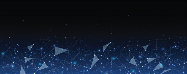 Poster - futuristic neural network concept