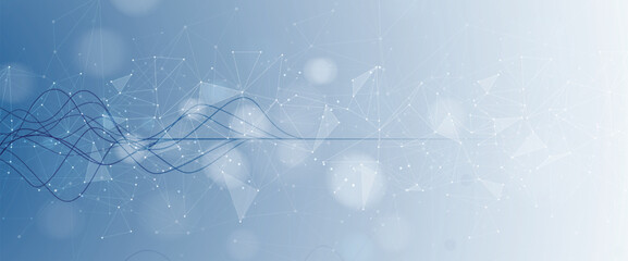 Poster - Futuristic neural network concept