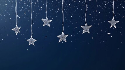 Fototapete - christmas background with stars