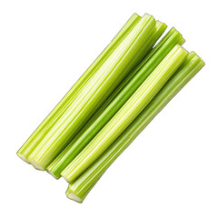 Wall Mural - Celery sticks isolated on transparent background