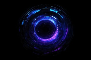 Poster - Visual representation of a futuristic digital interface design for advertising campaigns