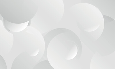 Aufkleber - Abstract background with gray circle. White and grey abstract modern transparency circle presentation background. White and grey abstract modern transparency circle presentation background.