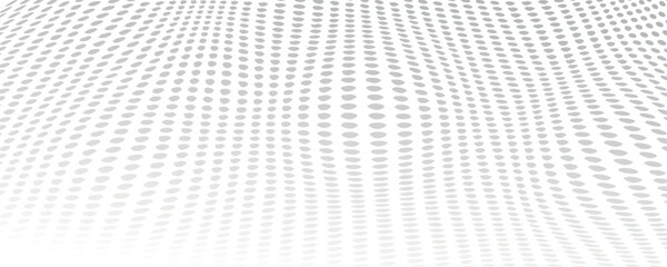 Aufkleber - Wave Grunge halftone gradient background. Wavy lines background. Halftone Pattern. Monochrome gradient halftone dots background.