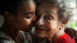 © Johannes - Professional helpful caregiver comforting smiling senior woman at nursing home