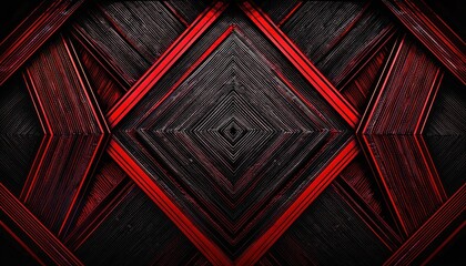 Poster - abstract red and black diamond pattern background for digital projects, wallpaper, textile, and graphic design

