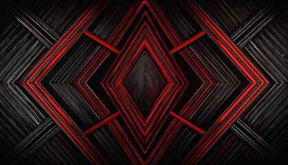 Poster - abstract red and black diamond pattern background for digital projects, wallpaper, textile, and graphic design

