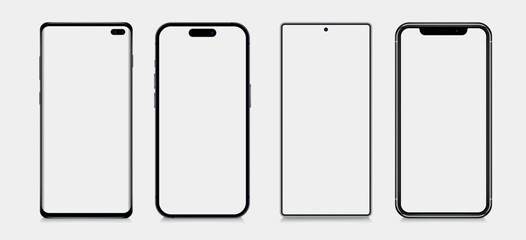 Poster - Smartphone. Mobile phone Template. Realistic smartphone. Smartphone mockup