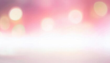 Poster - soft pink pastel bokeh background with blurred light circles for product display, event design, or branding visuals

