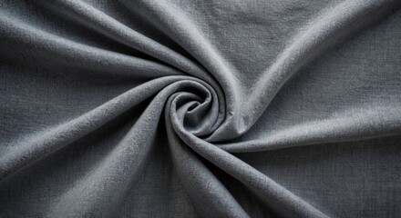 Aufkleber - Gray fabric texture in a swirl pattern with soft lighting ideal for background use and design projects Copy Space