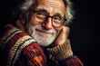 © Vladimir - A photograph of a neat-looking senior gentleman with glasses on and a grey sweater