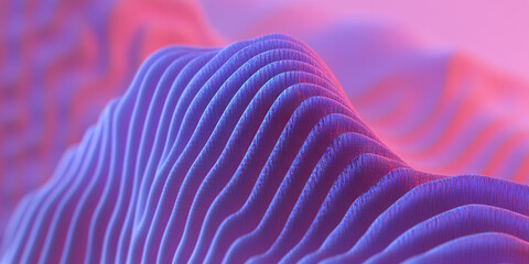Poster - Abstract Purple and Pink Textured Surface with Undulating Ridges