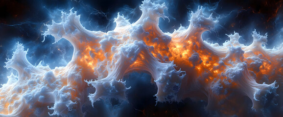 abstract colorful space nebula
