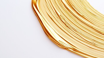 Poster - Golden brushstrokes on canvas, vibrant hues blending seamlessly, inviting an exploration of creativity, artistic expression flourishing in an open, tranquil space