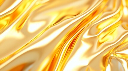 Poster - Glistening Gold Surface, a radiant golden texture glimmers in an expansive area, creating a sense of luxury and elegance, inviting exploration and admiration.
