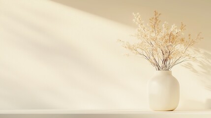 Poster - Golden Embrace, a serene scene bathed in warm gold tones, featuring an open space that invites tranquility and inspiration, perfect for contemplation or creativity.