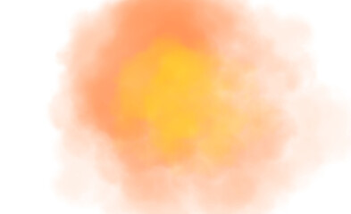 Wall Mural - abstract color smoke explosion on transparent background