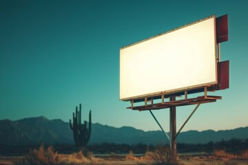 Poster - for advertisement concept backgrounds, a common element is a billboard or advertising poster display