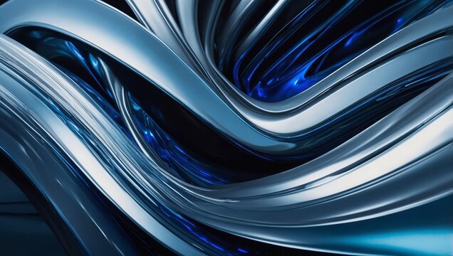 A sleek abstract background featuring smooth, flowing lines in shades