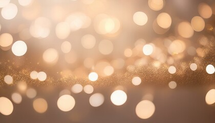 defocused abstract bokeh background beige pastel colored flare from lights beige monochrome photo blurred round bokeh as holiday fon celebration wallpaper glittering aesthetic pattern